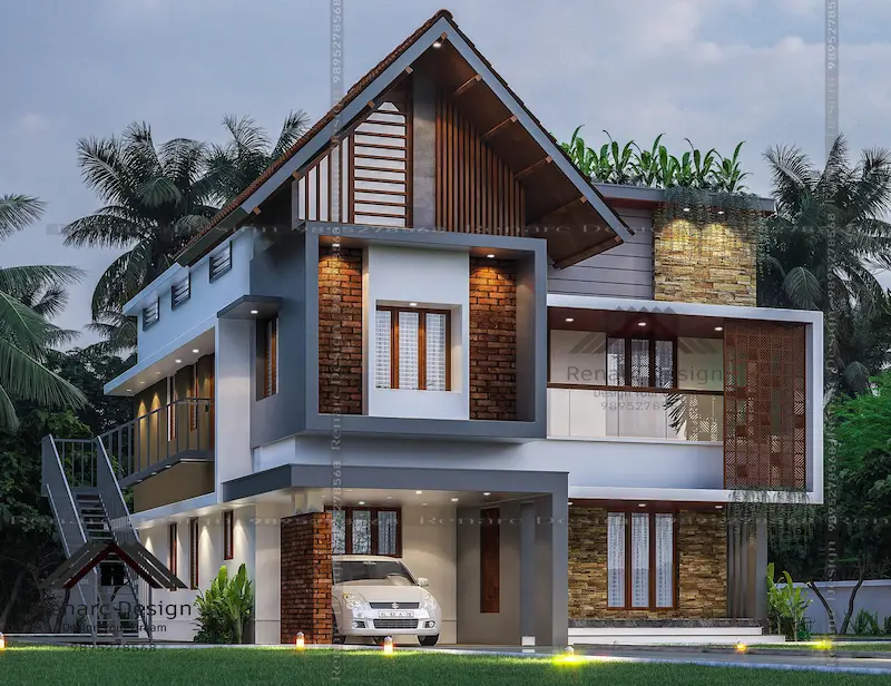 Architectural visualization of a cultural and public facility exterior