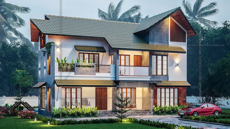 3D exterior render of a commercial architectural project